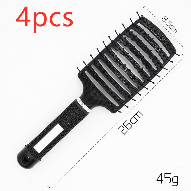 Hairbrush Anti Klit Brushy Haarborstel Women Detangler Hair Brush Bristle Nylon Scalp Massage  Teaser Hair Brush Comb - 𝓢𝓱𝓸𝓹𝓵𝓮𝓬𝔂