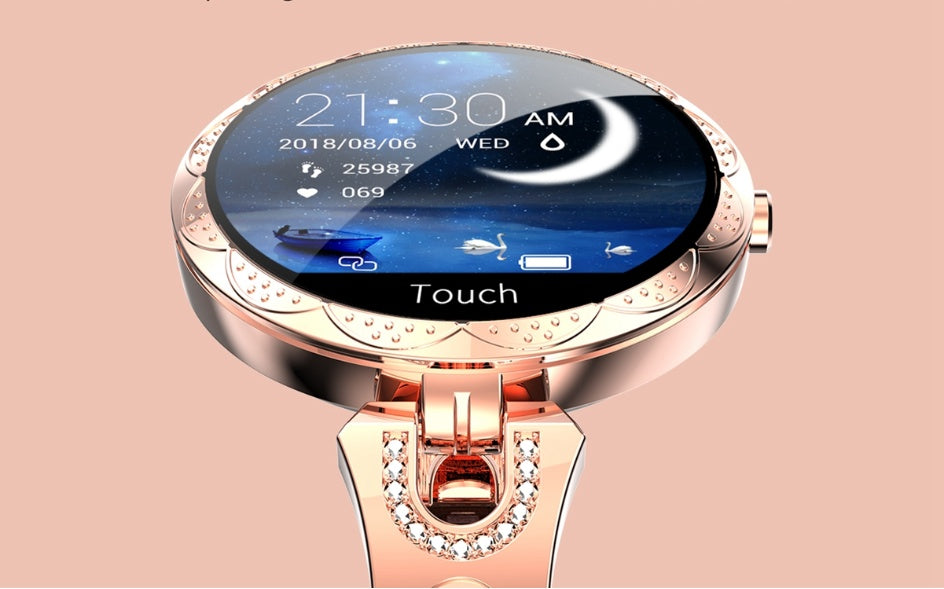 Fashion Women's Smart Watch Waterproof Wearable Device Heart Rate Monitor Sports Smartwatch for Women Ladies - 𝓢𝓱𝓸𝓹𝓵𝓮𝓬𝔂