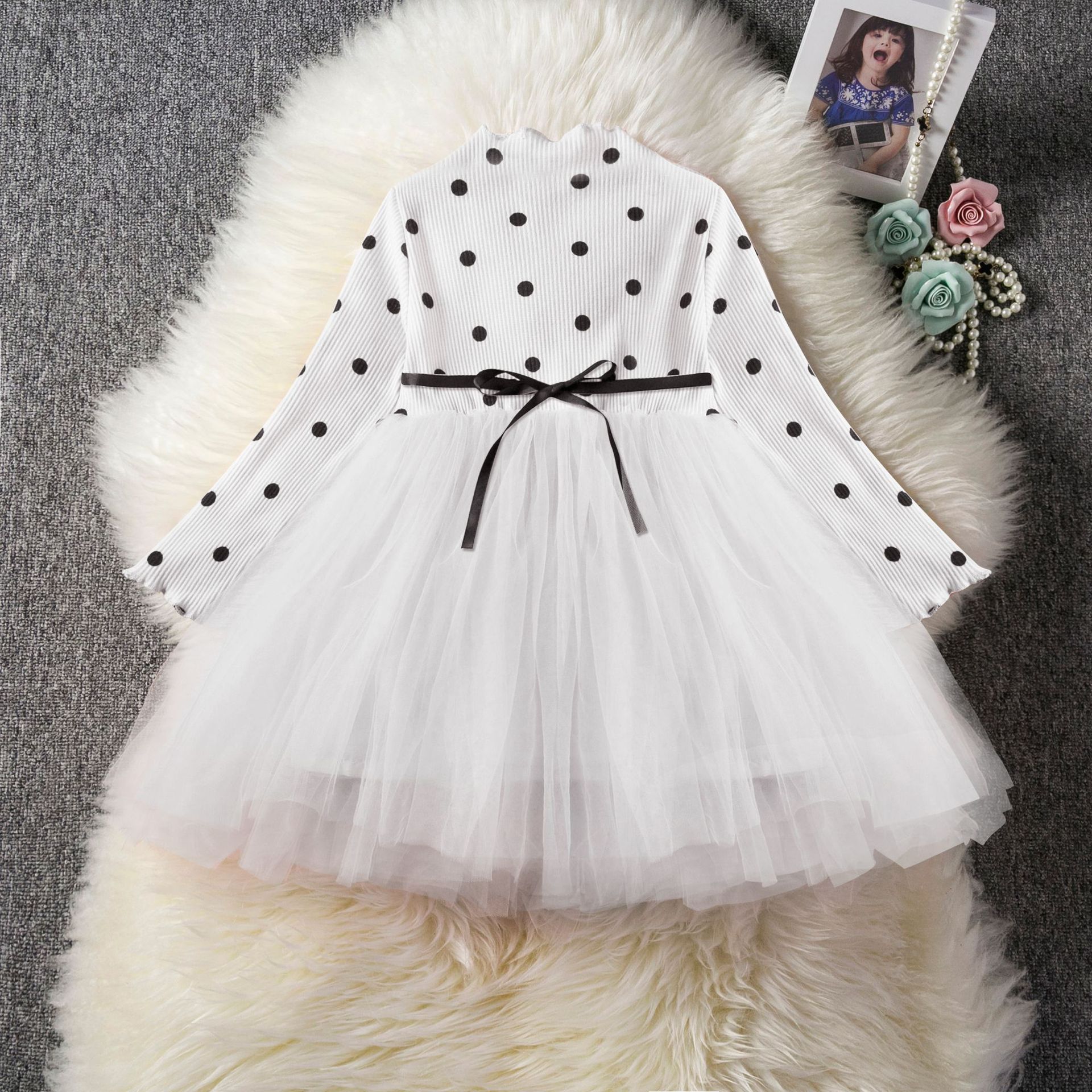 Baby Girls Spring Winter Long Sleeve Tutu Lace Dresses Infantil Newborn 1st Birthday Party Clothes Christening Gown Casual Wear - 𝓢𝓱𝓸𝓹𝓵𝓮𝓬𝔂