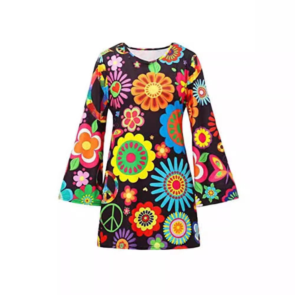 Digital Printing Festival Theme Dress - 𝓢𝓱𝓸𝓹𝓵𝓮𝓬𝔂