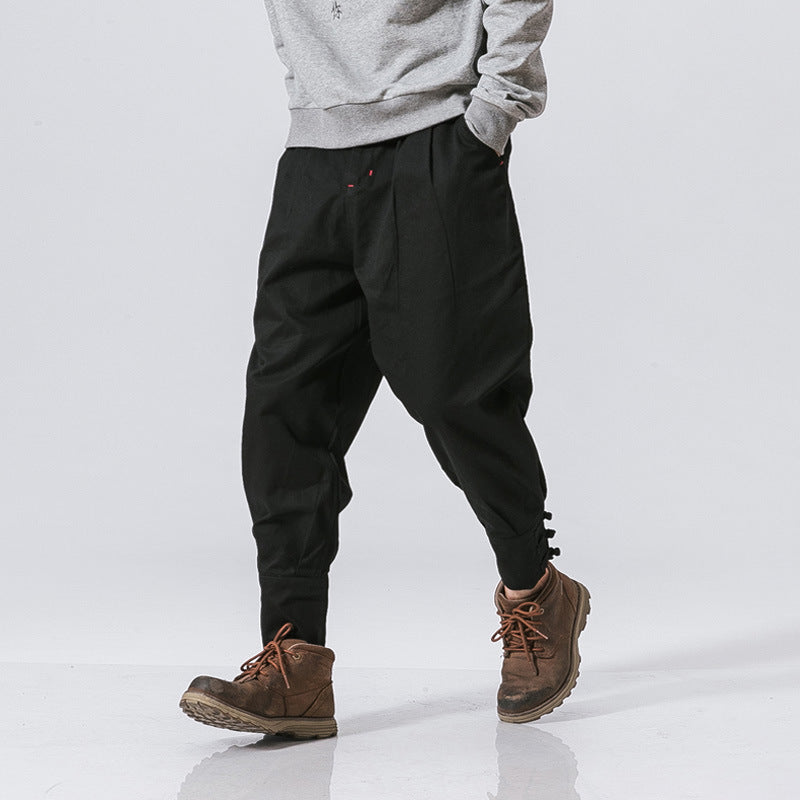 Men's mouth buckle casual pants - 𝓢𝓱𝓸𝓹𝓵𝓮𝓬𝔂