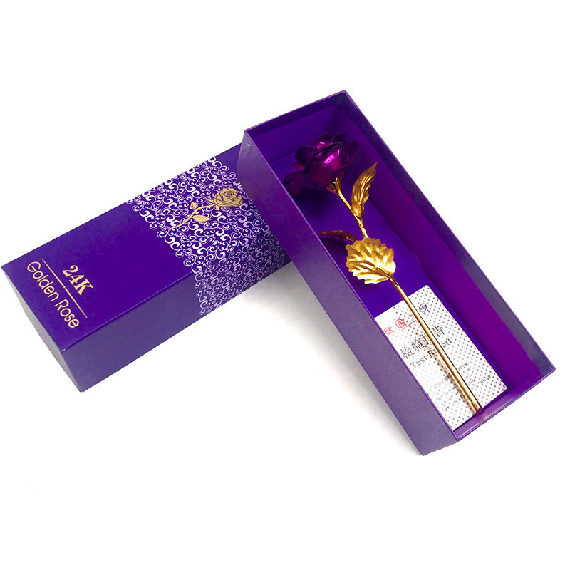 24K Luminous Color Gold Rose Flower Set - 𝓢𝓱𝓸𝓹𝓵𝓮𝓬𝔂