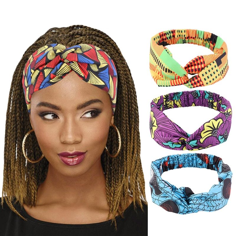 African Pattern Print Headband For Women Twist Style - 𝓢𝓱𝓸𝓹𝓵𝓮𝓬𝔂