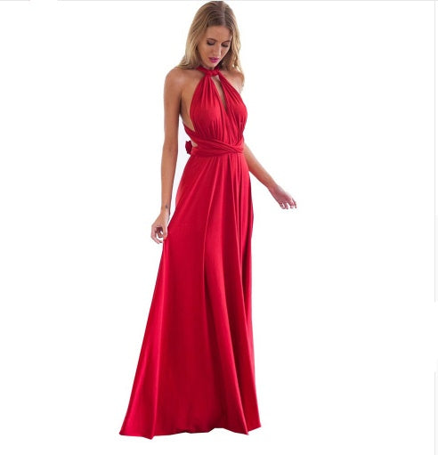 Women's Sexy Long Party Dress Club Floor-Length Summer Backless Bandage Maxi Dress Multiway Bridesmaids Boho Women Dress Vestidos - 𝓢𝓱𝓸𝓹𝓵𝓮𝓬𝔂