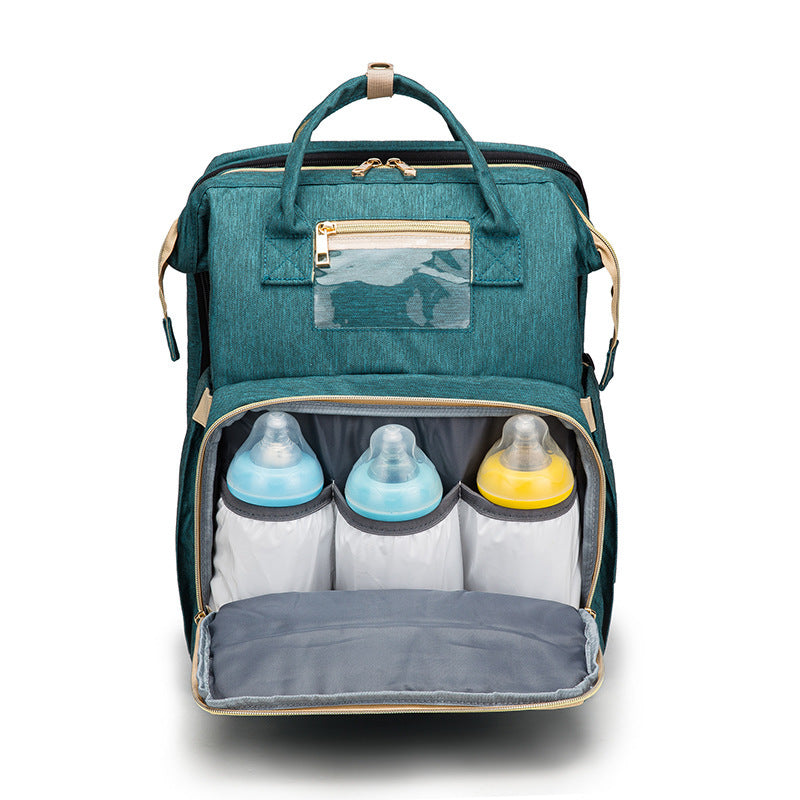 USB Charging Version Mommy Bed Backpack Folding Large Capacity Multi-function - 𝓢𝓱𝓸𝓹𝓵𝓮𝓬𝔂