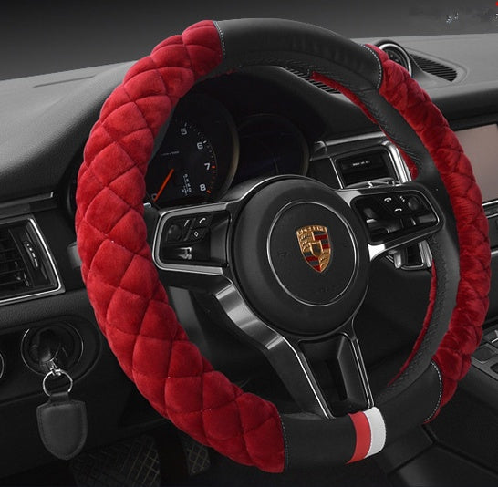Universal Car Steering Wheel Cover Winter Decoration Cute 38cm Plush Footprint Auto Automobile Vehicle Steering Wheel Protector - 𝓢𝓱𝓸𝓹𝓵𝓮𝓬𝔂