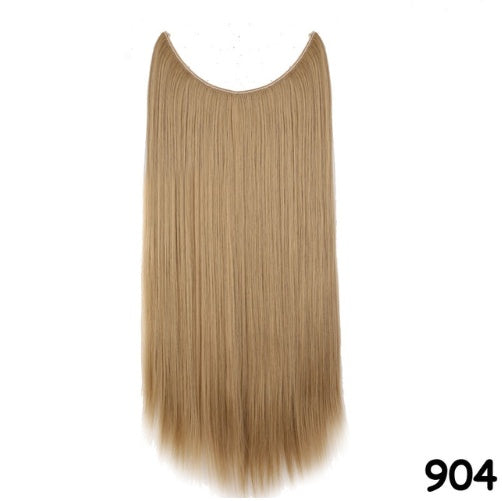 S-noilite 20 inches Invisible Wire No Clips in Hair Extensions Secret Fish Line Hairpieces Silky Straight Synthetic - 𝓢𝓱𝓸𝓹𝓵𝓮𝓬𝔂