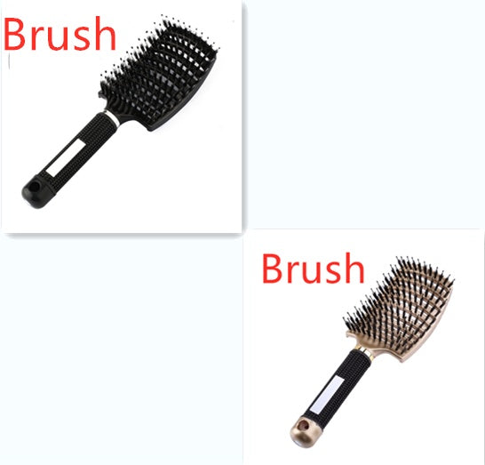 Hairbrush Anti Klit Brushy Haarborstel Women Detangler Hair Brush Bristle Nylon Scalp Massage  Teaser Hair Brush Comb - 𝓢𝓱𝓸𝓹𝓵𝓮𝓬𝔂