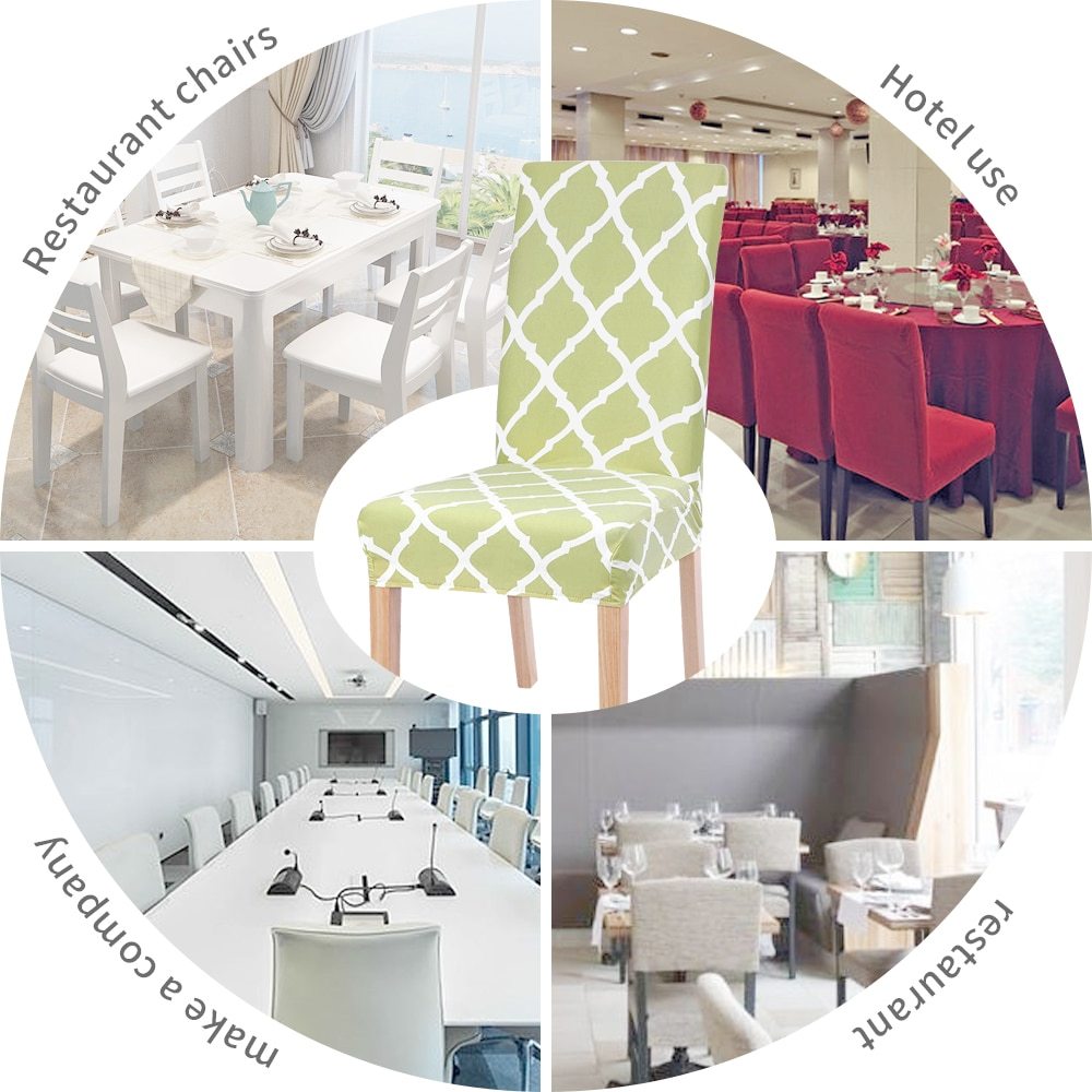 Spandex Chair Covers Printed Stretch Elastic Universal Chair Cover Slipcovers Fitting Chair Protective Covers - 𝓢𝓱𝓸𝓹𝓵𝓮𝓬𝔂