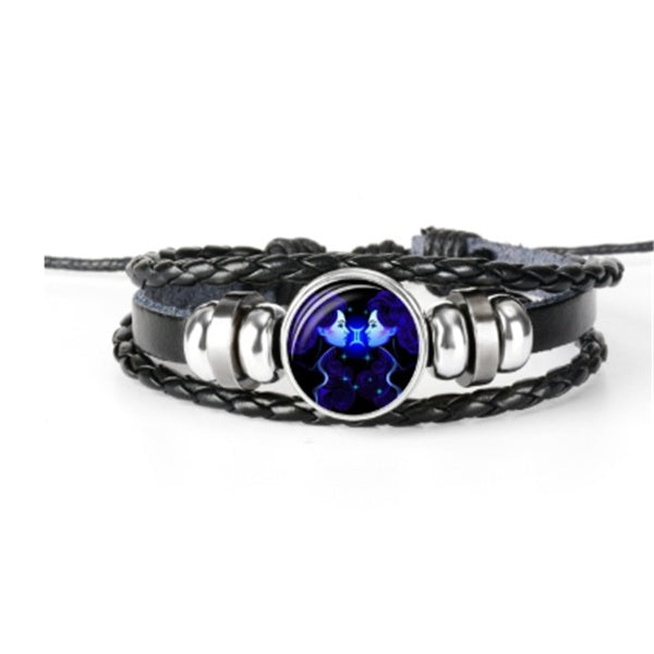 Zodiac Constellation Bracelet Braided Design Bracelet For Men Women Kids - 𝓢𝓱𝓸𝓹𝓵𝓮𝓬𝔂