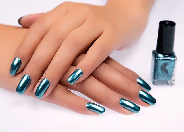 Stainless Steel Color Mirror Silver Nail Polish - 𝓢𝓱𝓸𝓹𝓵𝓮𝓬𝔂