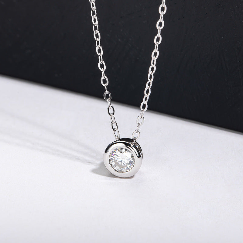 Karat Moissanite Necklace S925 Sterling Silver Pendant - 𝓢𝓱𝓸𝓹𝓵𝓮𝓬𝔂