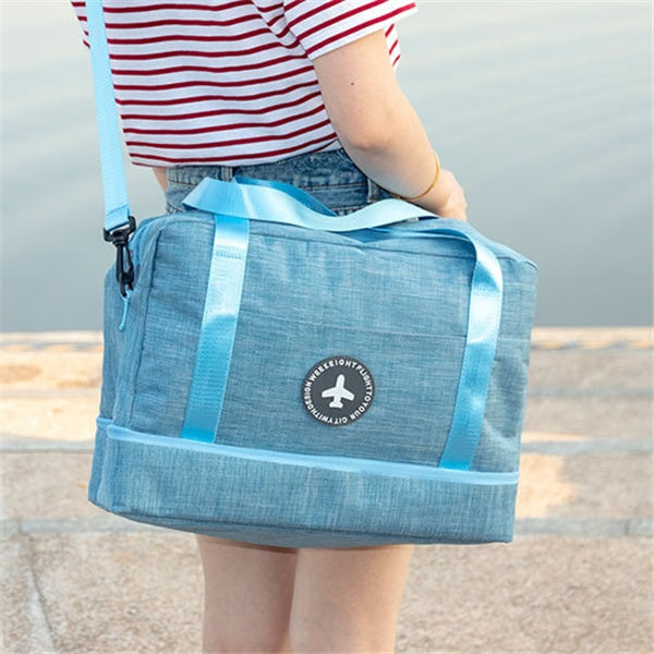 Dry And Wet Separation Travel Bag Tourism Fitness Storage Pouch Women's Clothes Shoes Daily Necessities Duffle Package Supplies - 𝓢𝓱𝓸𝓹𝓵𝓮𝓬𝔂