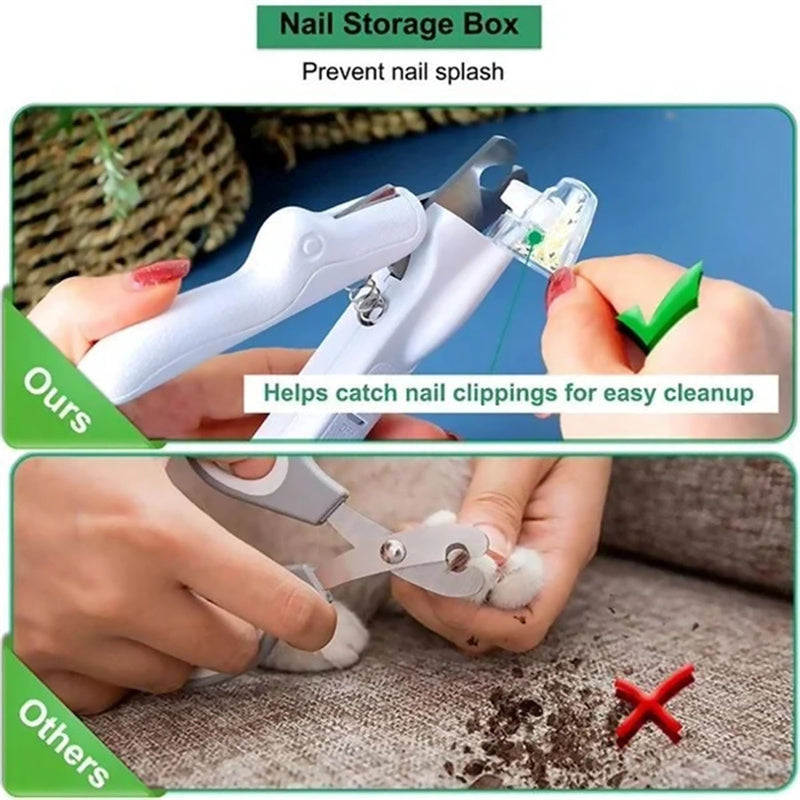 Pet Nail Clippers With LED Light Dogs Cat Nail Scissors Professional Trimmer Tool Care Grooming Supplies - 𝓢𝓱𝓸𝓹𝓵𝓮𝓬𝔂