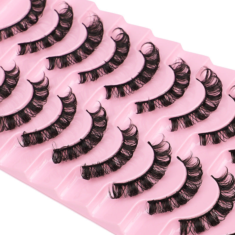 False Eyelashes, DD Curve, Thick, Eyelash, Ten Pairs - 𝓢𝓱𝓸𝓹𝓵𝓮𝓬𝔂
