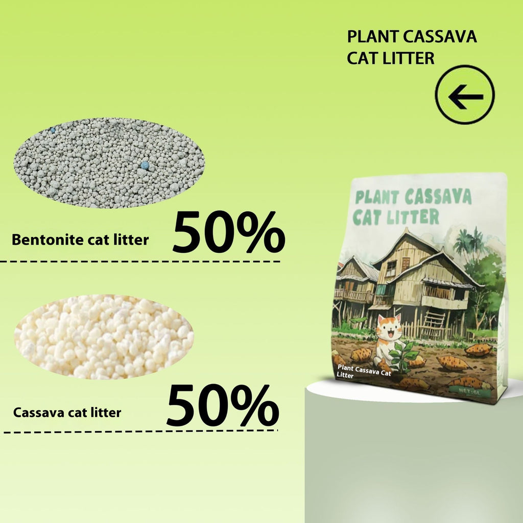 Plant Bitter Cassava Cat Litter Puffed Deodorization Dust-free