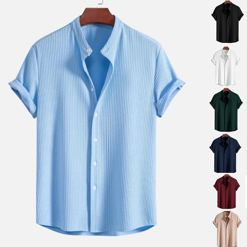 Short Sleeve Loose Shirt Top Summer Mens Clothing - 𝓢𝓱𝓸𝓹𝓵𝓮𝓬𝔂