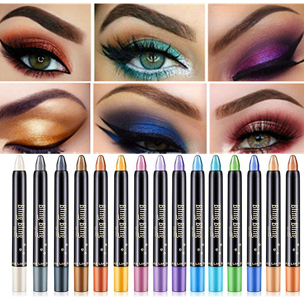 Pearlescent Silkworm Eyeshadow Pen Lasting Waterproof And Not Blooming Shiny Pearlescent Gel Pen 15 Color Eye Shadow Pen - 𝓢𝓱𝓸𝓹𝓵𝓮𝓬𝔂