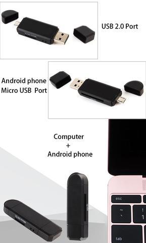 Smart Three-In-One Multi-Function Card Reader - 𝓢𝓱𝓸𝓹𝓵𝓮𝓬𝔂