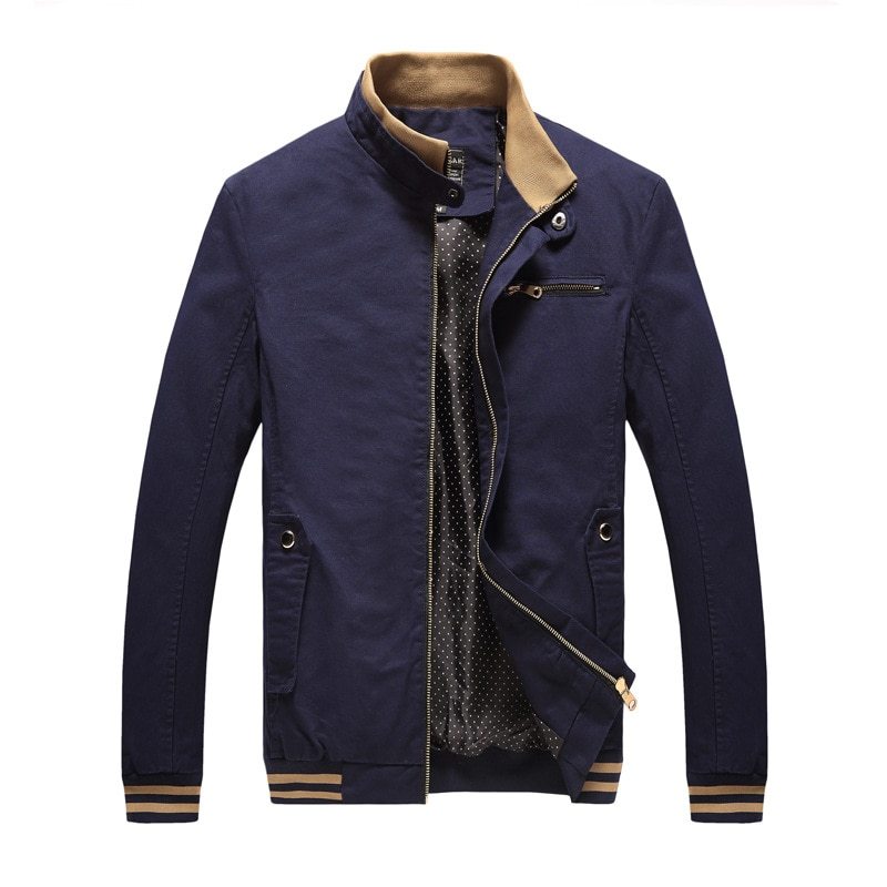 Spring Autumn Men Casual Jacket Coat Men's Fashion Washed  Pure Cotton Brand Clothing Jackets Male Coats - 𝓢𝓱𝓸𝓹𝓵𝓮𝓬𝔂
