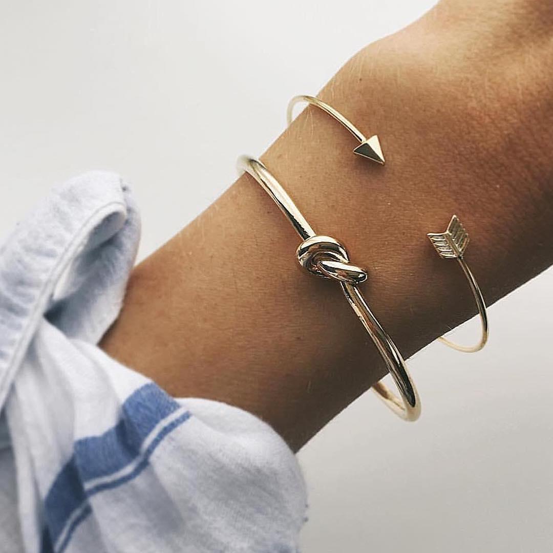 Women's Vintage Cuff Arrow Knotted Bracelet - 𝓢𝓱𝓸𝓹𝓵𝓮𝓬𝔂