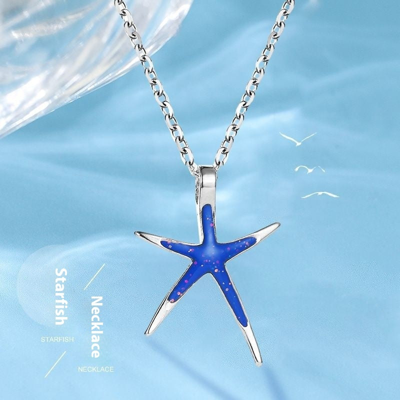 European And American New Starfish Pendant Fashion Simple Cute Starfish Women's Necklace - 𝓢𝓱𝓸𝓹𝓵𝓮𝓬𝔂
