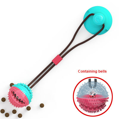 Dog Toys Silicon Suction Cup Tug Interactive Dog Ball Toy For Pet Chew Bite Tooth Cleaning Toothbrush Feeding Pet Supplies - 𝓢𝓱𝓸𝓹𝓵𝓮𝓬𝔂