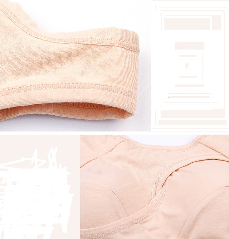 Plus Size Women Bra Ladies Cotton Quake-Proof Underwear Sleep Tops No Buckles Non Wire Lingerie With Removable Padded - 𝓢𝓱𝓸𝓹𝓵𝓮𝓬𝔂