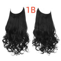 Wig Female Fish Line Type Long Curly Hair Chemical Fiber Extension Piece Matte High Temperature Silk Fish Silk Thread Wig Piece - 𝓢𝓱𝓸𝓹𝓵𝓮𝓬𝔂