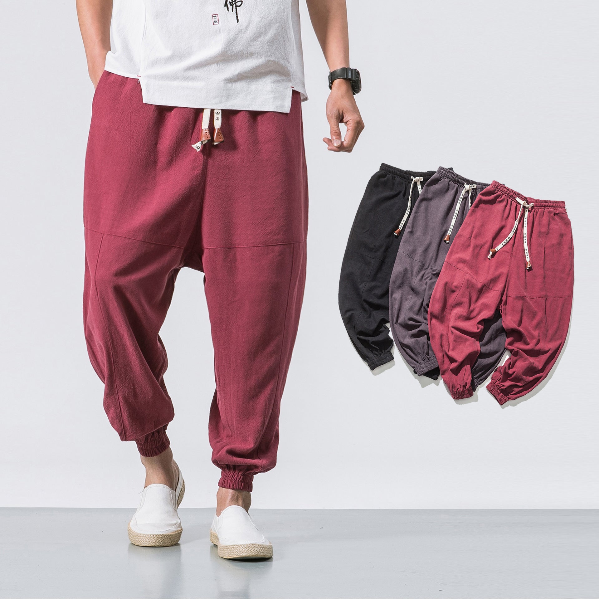 Mens Hip Hop Streetwear Gym Joggers Pants Drawstring Elastic Pockets Tapered Sweatpants - 𝓢𝓱𝓸𝓹𝓵𝓮𝓬𝔂