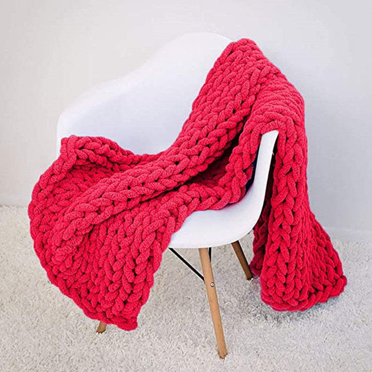Chenille thick thread blanket handmade blanket - 𝓢𝓱𝓸𝓹𝓵𝓮𝓬𝔂