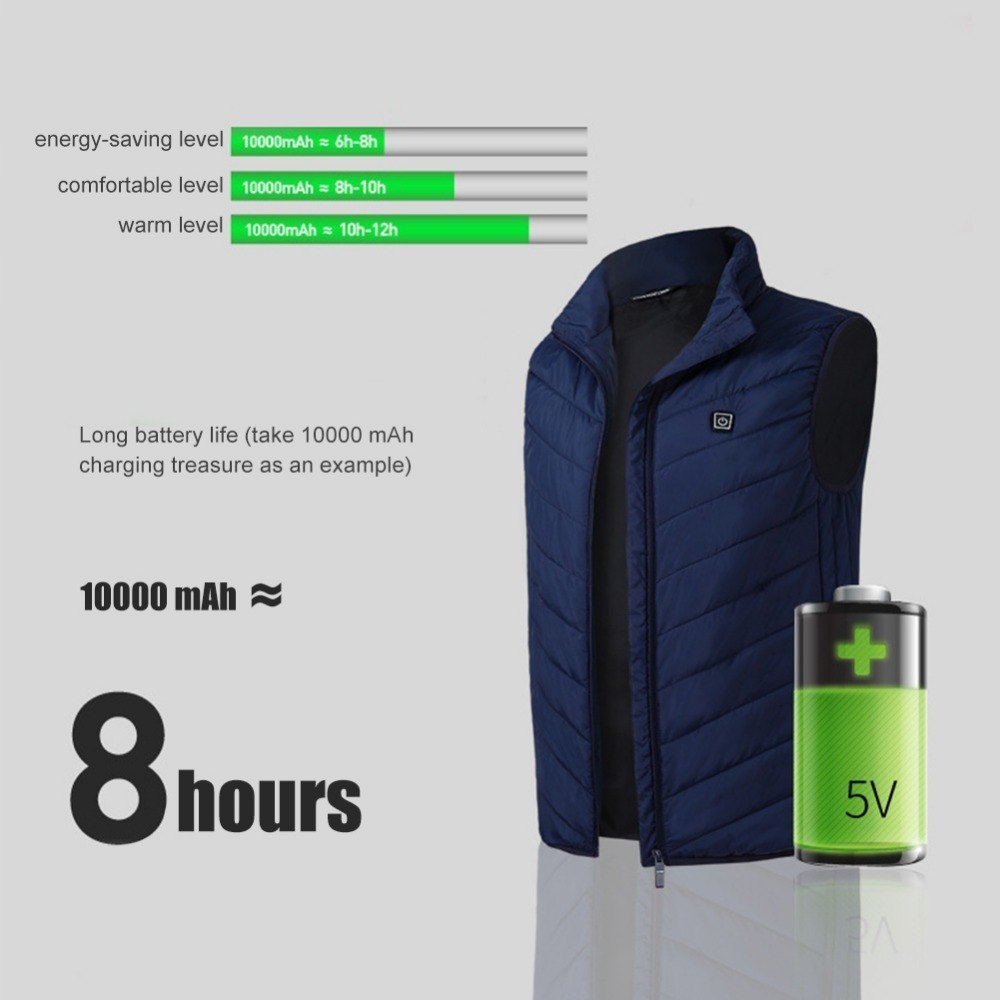 Heated Vest Smart Electric Heating Jacket Men Women Waistcoat Winter - 𝓢𝓱𝓸𝓹𝓵𝓮𝓬𝔂