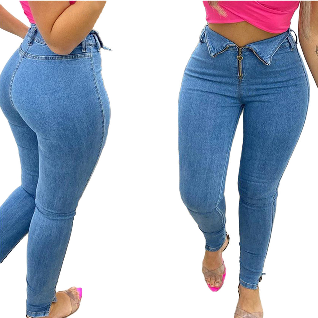 Fashion casual jeans with jeans - 𝓢𝓱𝓸𝓹𝓵𝓮𝓬𝔂