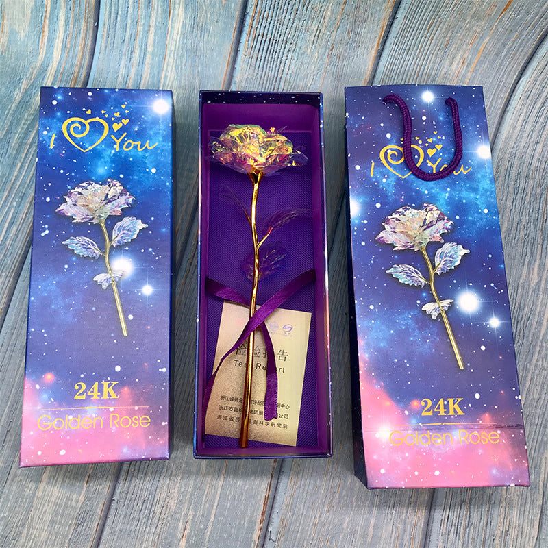 24K Luminous Color Gold Rose Flower Set - 𝓢𝓱𝓸𝓹𝓵𝓮𝓬𝔂