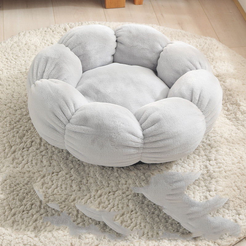 Pet Bed Mat New Pet Soft Dog Cat Blanket  Flower Shaped Doghouse - 𝓢𝓱𝓸𝓹𝓵𝓮𝓬𝔂