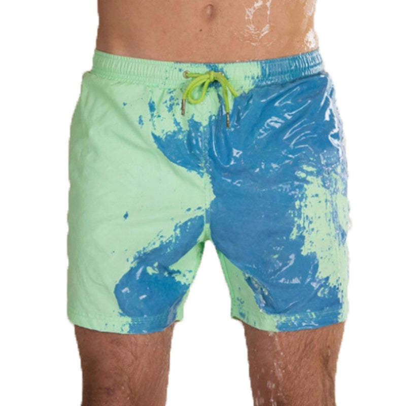 Magical Change Color Beach Shorts Summer Men Swimming Trunks Swimwear Swimsuit Quick Dry bathing shorts Beach Pant - 𝓢𝓱𝓸𝓹𝓵𝓮𝓬𝔂