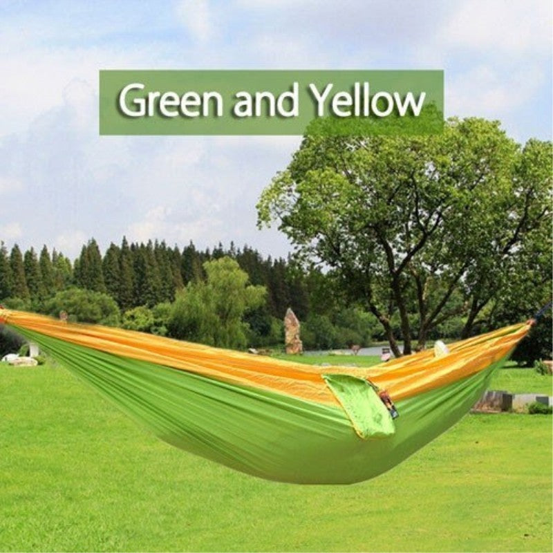 Backpacking Hammock - Portable Nylon Parachute Outdoor Double Hammock - 𝓢𝓱𝓸𝓹𝓵𝓮𝓬𝔂