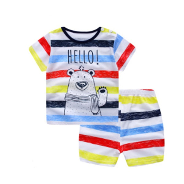 Cartoon Clothing Baby Boy Summer Clothes T-shirt Baby Girl Casual Clothing Sets - 𝓢𝓱𝓸𝓹𝓵𝓮𝓬𝔂
