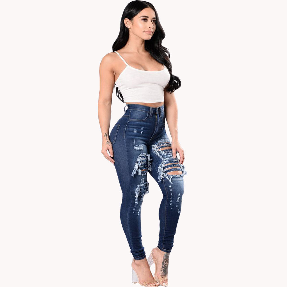 Women's ripped jeans pants - 𝓢𝓱𝓸𝓹𝓵𝓮𝓬𝔂