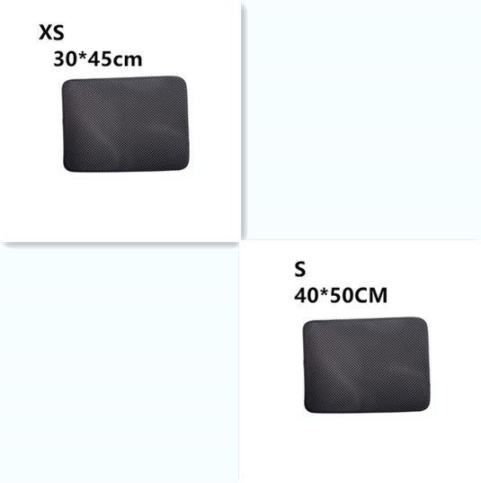 Double Layer Litter Cat Bed Pads Pet Cat Litter Mat Trapping Pets Litter Box Mat Pet Product Bed For Cats House Clean Mat - 𝓢𝓱𝓸𝓹𝓵𝓮𝓬𝔂