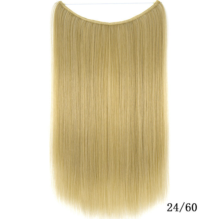 22 inches Invisible Wire No Clips in Hair Extensions Secret Fish Line Hairpieces Silky Straight Synthetic - 𝓢𝓱𝓸𝓹𝓵𝓮𝓬𝔂