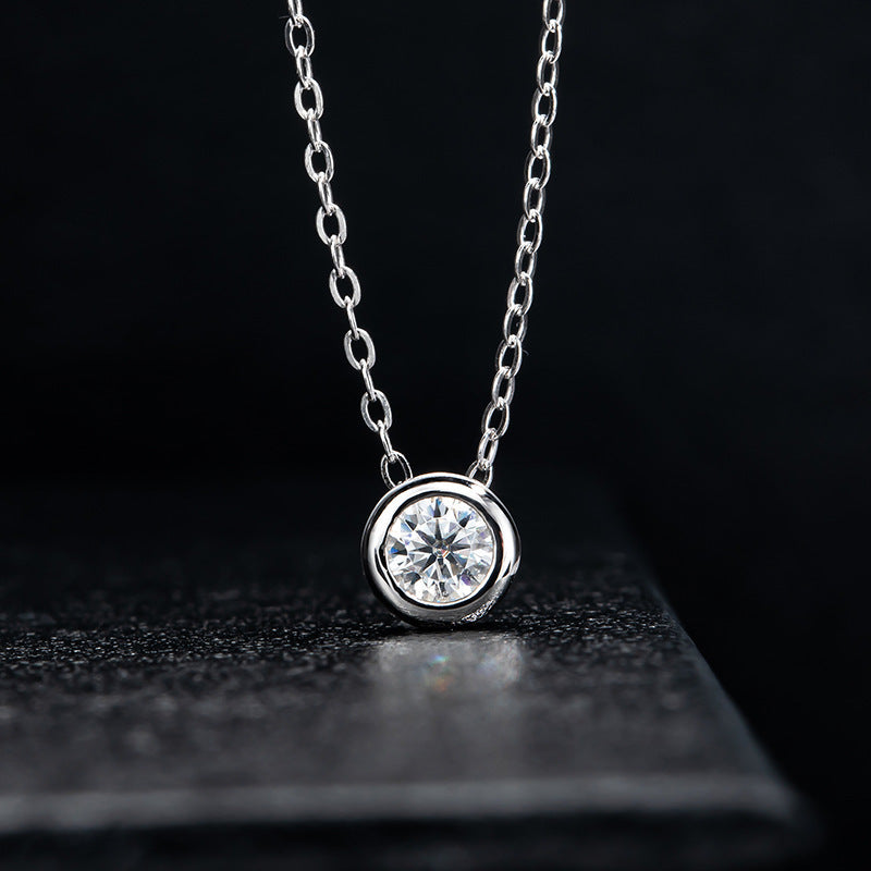 Karat Moissanite Necklace S925 Sterling Silver Pendant - 𝓢𝓱𝓸𝓹𝓵𝓮𝓬𝔂