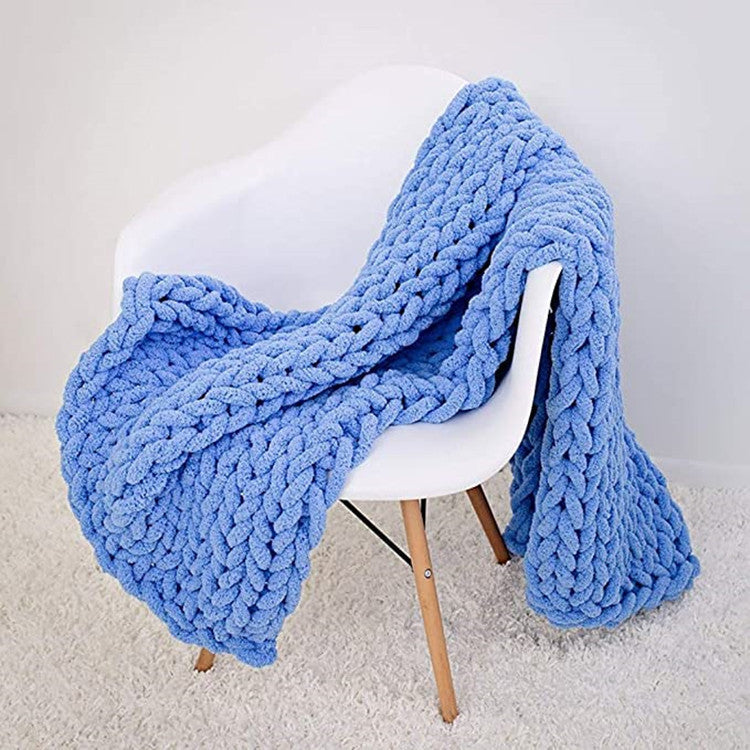 Chenille thick thread blanket handmade blanket - 𝓢𝓱𝓸𝓹𝓵𝓮𝓬𝔂