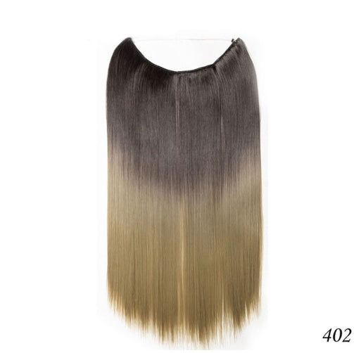 S-noilite 20 inches Invisible Wire No Clips in Hair Extensions Secret Fish Line Hairpieces Silky Straight Synthetic - 𝓢𝓱𝓸𝓹𝓵𝓮𝓬𝔂