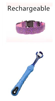 LED Dog Collar Safety Adjustable Nylon Leopard Pet Collar - 𝓢𝓱𝓸𝓹𝓵𝓮𝓬𝔂