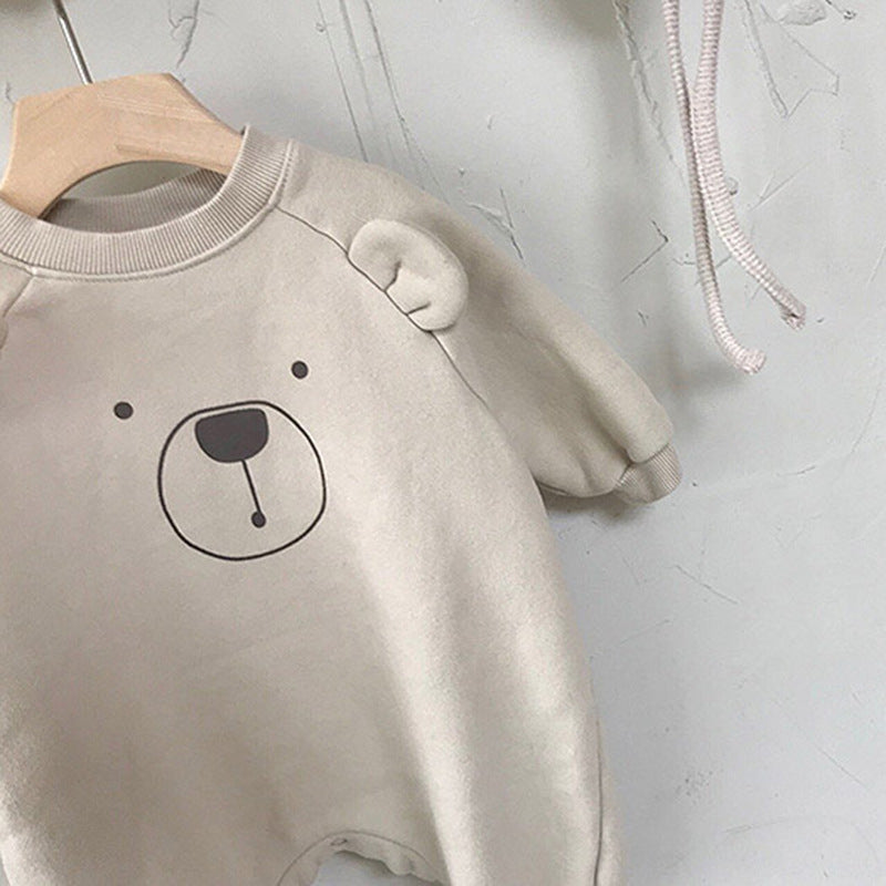 Korean Baby Cute Plush Bear One-piece - 𝓢𝓱𝓸𝓹𝓵𝓮𝓬𝔂