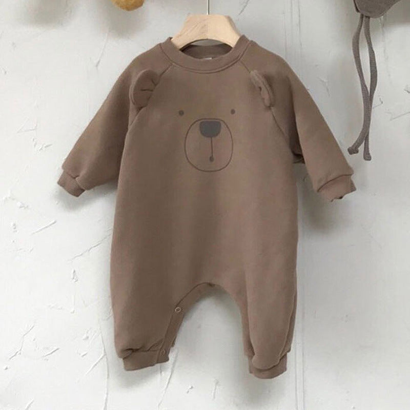 Korean Baby Cute Plush Bear One-piece - 𝓢𝓱𝓸𝓹𝓵𝓮𝓬𝔂
