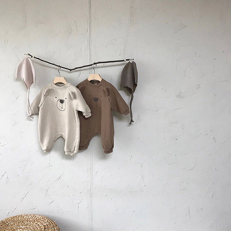 Korean Baby Cute Plush Bear One-piece - 𝓢𝓱𝓸𝓹𝓵𝓮𝓬𝔂