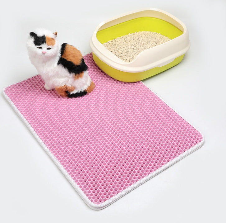 Pet Cat Litter Mat Pet Supplies EVA Double Cat Litter Mat - 𝓢𝓱𝓸𝓹𝓵𝓮𝓬𝔂