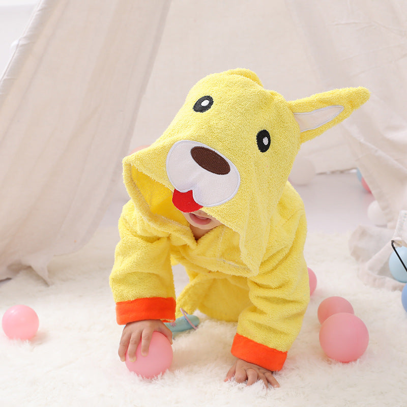 Cartoon Cute Animal Modeling Baby Bath Towels Baby Bathrobes Cotton Children's Bathrobes Baby Hooded - 𝓢𝓱𝓸𝓹𝓵𝓮𝓬𝔂
